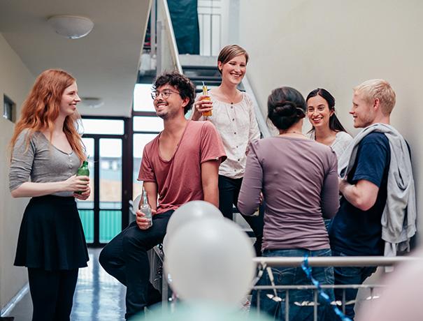 Students in the residence