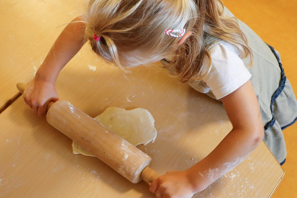 Höhepunkt der kulinarischen Woche war das gemeinsame Pizza-Backen