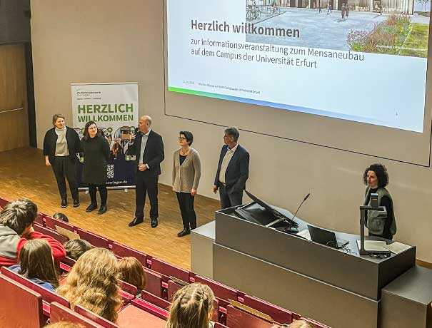 Informationsveranstaltung mit  Geschäftsführer Torsten Schubert stellt gemeinsam mit dem Projektteam den aktuellen Planungsstand vor.