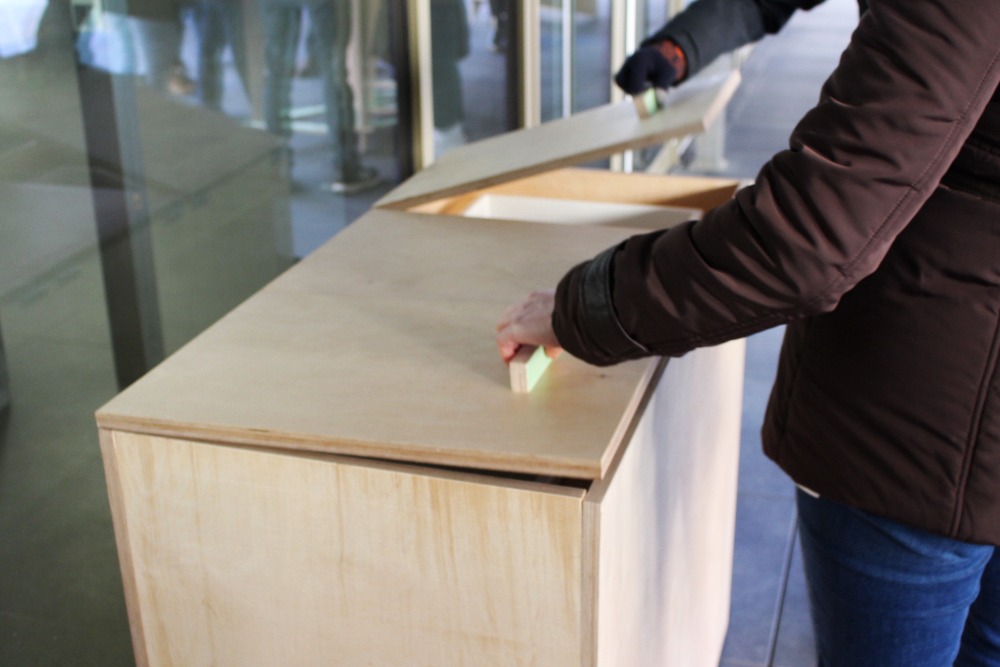 Verschließbare Mülleimer mit Trennsystem